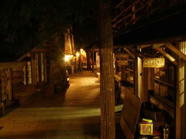 Main Street at night.